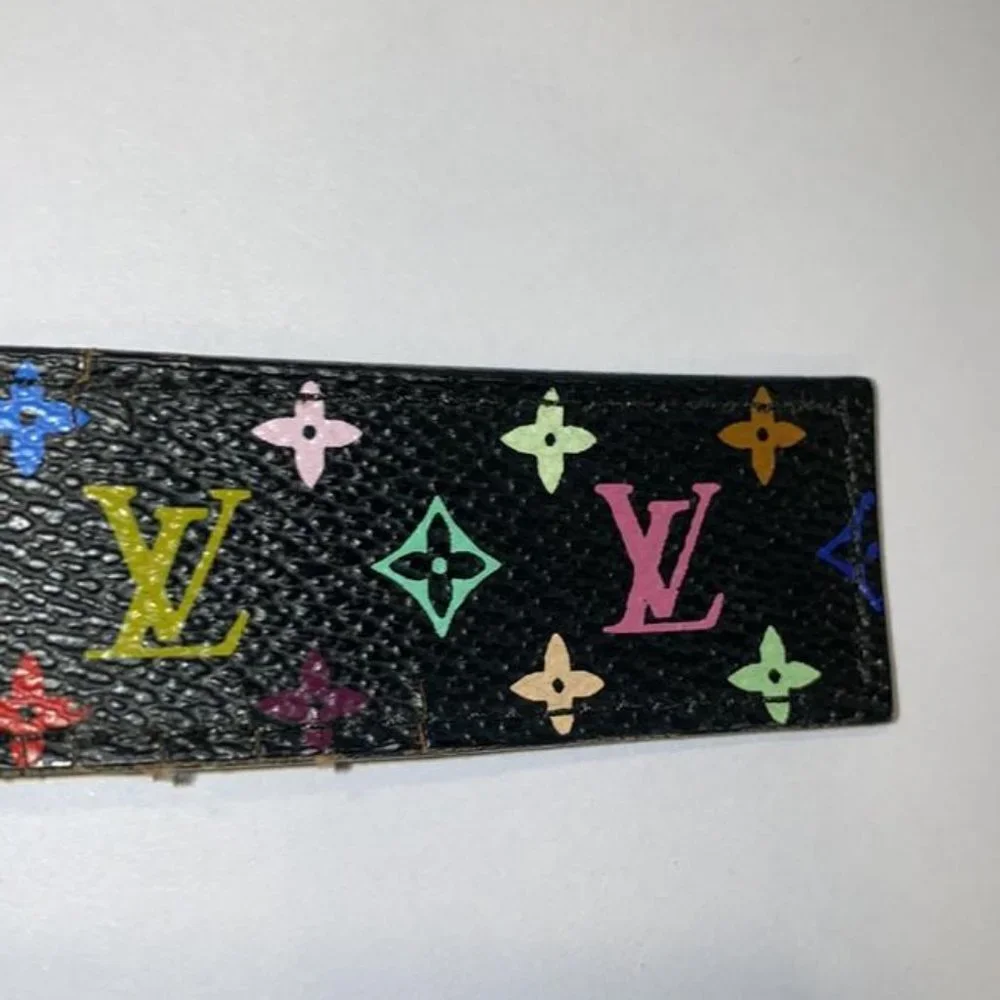 Louis Vuitton 75/30 Black Multicolor Monogram Cein